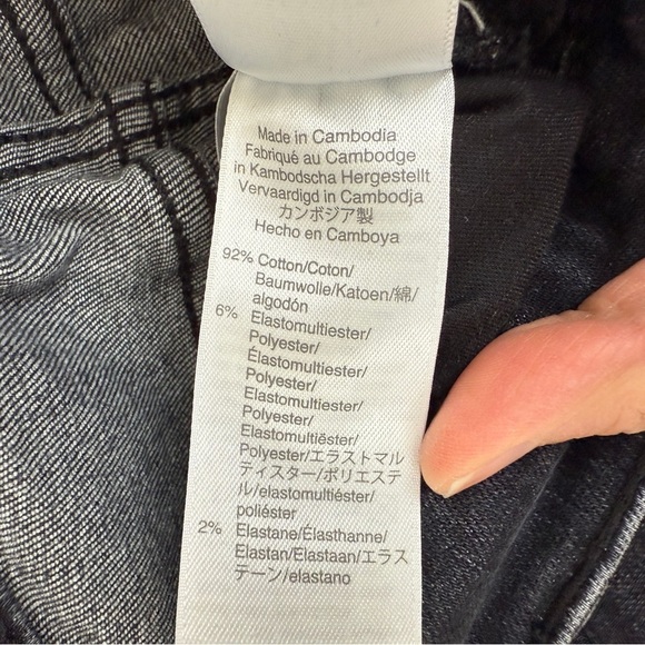 J. Crew Denim 9” Vintage Straight Charcoal Jeans Denim 28 Raw Hem - Picture 7 of 8